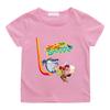Zig and Sharko Children's 100%Cotton Cartoon Print T-shirt Cute Boys Girls Fashion Short Sleeve Casual Kids Tops Summer Toddler