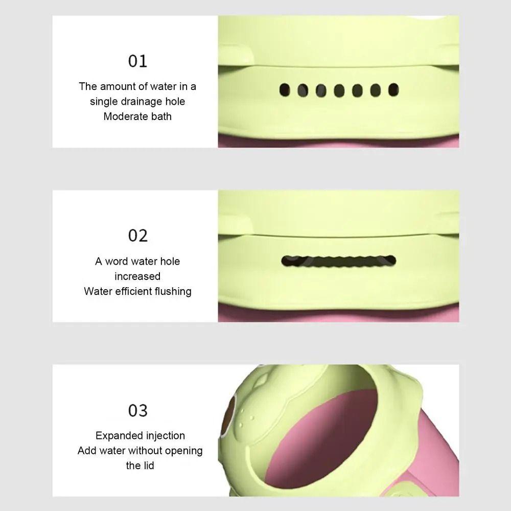 Cartoon Animal Shape Baby Shampooing Cup Thick Baby Shower Waterfall Rinser  Wash Hair