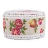 DIY Lace Printed Flower Burlap Ribbon Hessian Jute Belt Strap Wedding Cloth Decoration 5m
