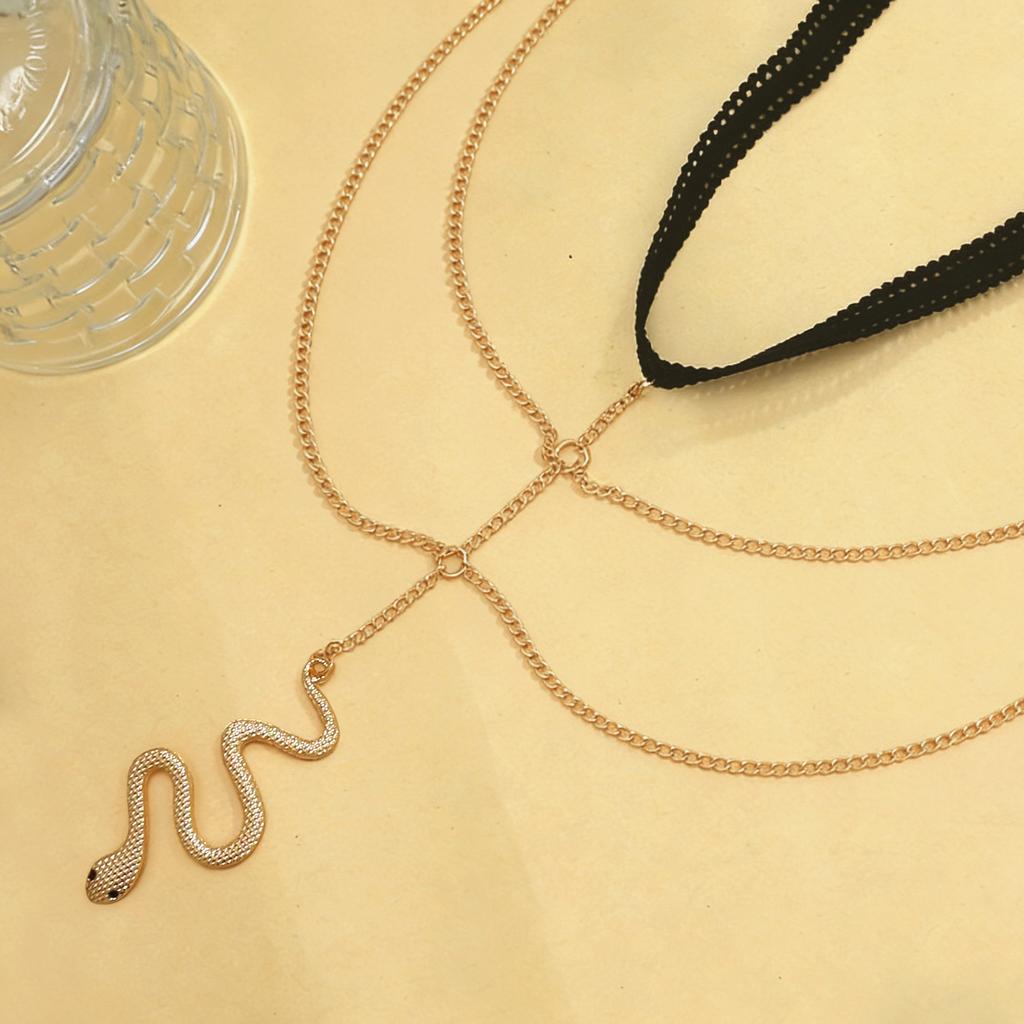 Double Thigh Chain Elastic Snake Long Leg Chain Bohemian Multilayer Chain Body Chain Jewelry