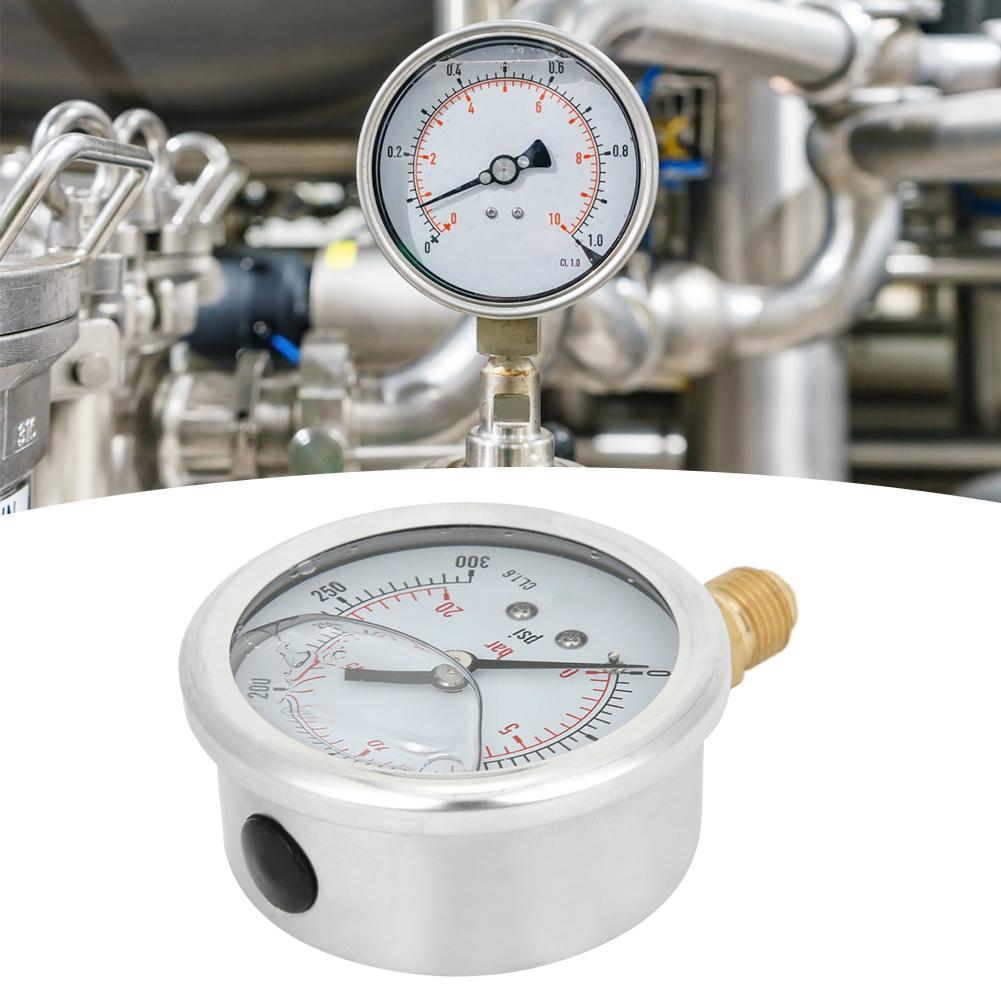 TS PGG60420bar 14BSP Y60 Radial Oil Filled Pressure Gauge Manometer for Machinery