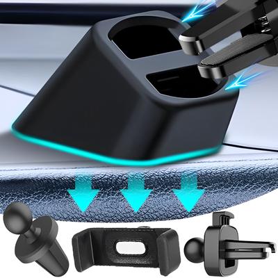 Mobile Phone Bracket Base In Car Dashboard Phone Holder Car Air Outlet Clip Bracket Base Cellphone GPS Stand Cradle Accessories