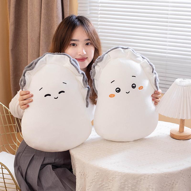 Cute Cute Expression Oyster Throw Pillow Plush Toy Doll Oyster Doll Home Pillow Girl Doll