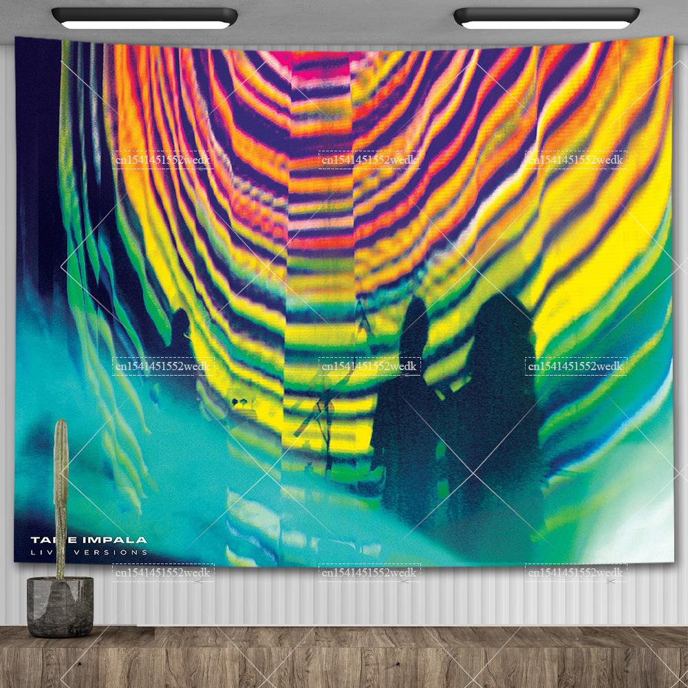 Tame Impala Currents Music Album Posters Wall Hanging Rock Band Poster Meme Tapestries For Bedroom Home Decor Aesthetic Flags