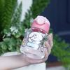Water Bottle Color Matching Bounce Cover Straw Cup Children Cute Fun Cartoon Plastic Water Cup Primary School Students Strap Portable Cup
