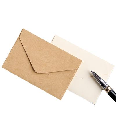20 pz/Confezione Retro Mini Busta Cartolina Lettera Busta per Carte di Credito Cancelleria Regali Ufficio Buste Kraft Portaoggetti 70*105mm