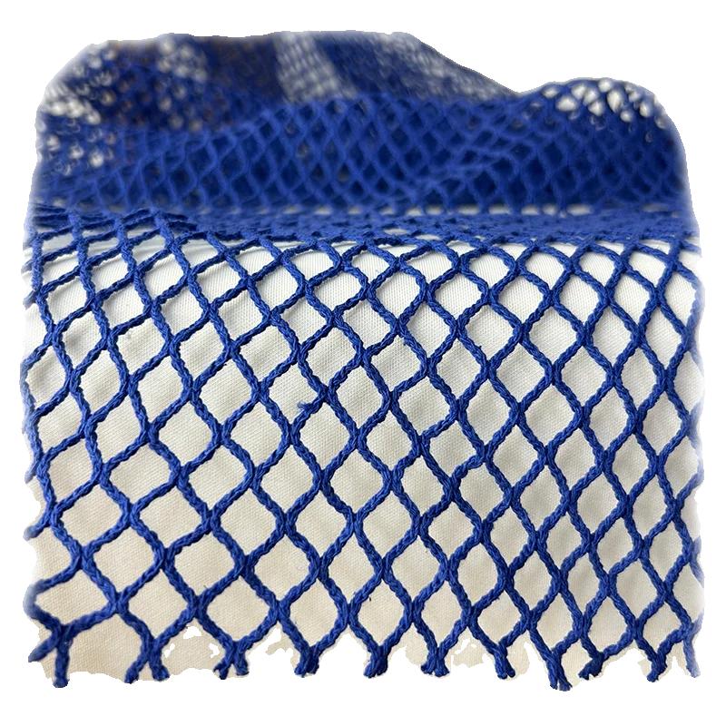 100x150cm Forma a Diamante Rete di Cotone e Lino Trasparente Rete da Pesca Tessuto Fatto a Mano DIY Giacca Abbigliamento Designer Materiale Tessile di Lusso