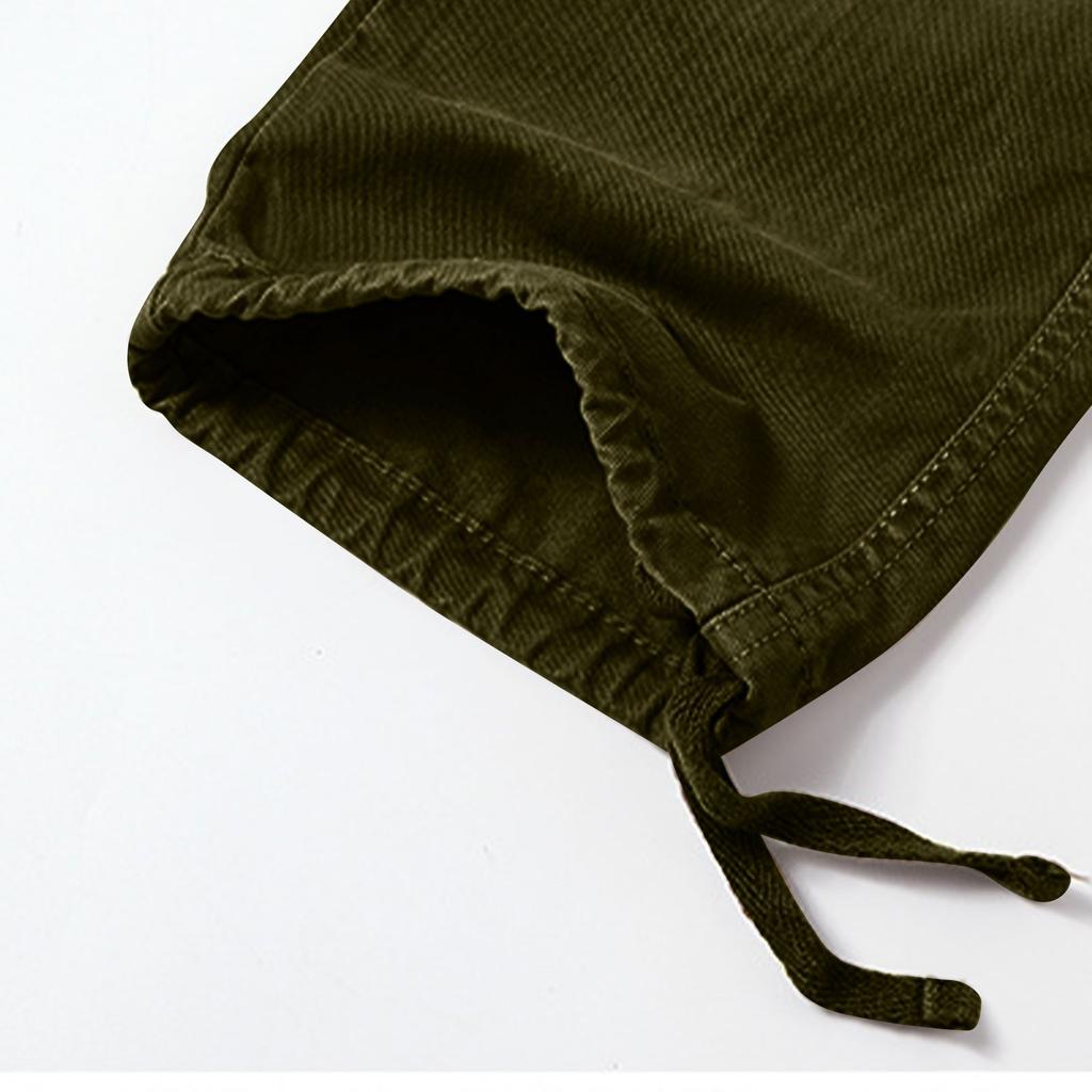 Men's Cargo Pants - Cotton Loose-Fit Comfortable Straight-Leg Multi-Pocket Trousers