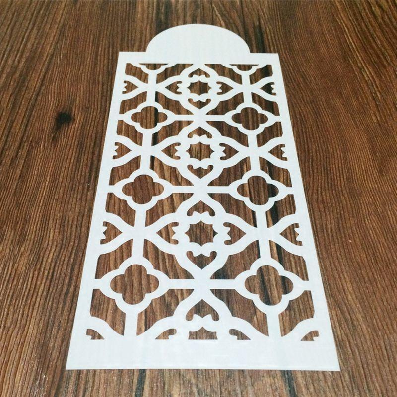 10 Pcs Cake Painting Templates Printing Hollow Lace Molds for Wedding Birthday