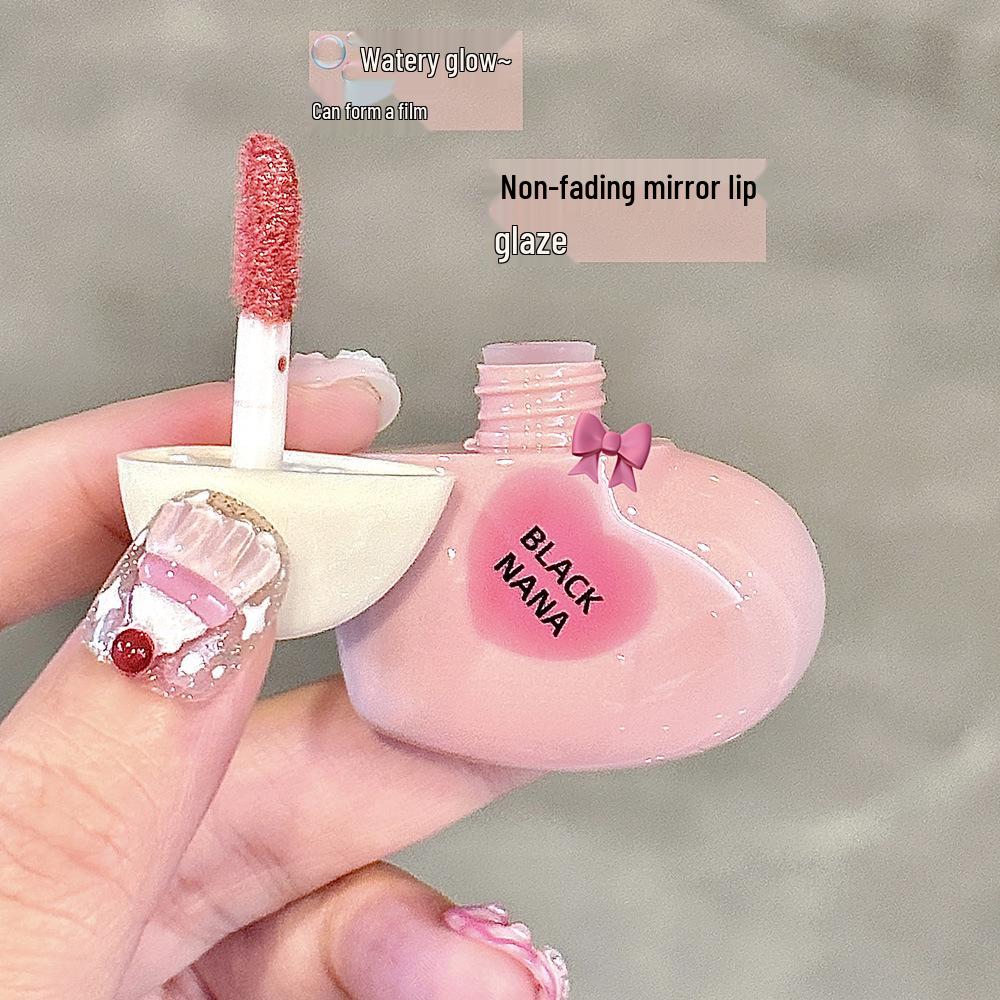 BLACKNANA Heartbeat Spiegel Lipgloss: Langanhaltender Nude Lippen-Tint im koreanischen Stil