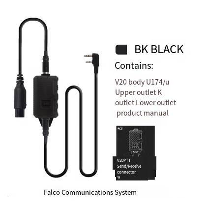 

BEPAN Tactical set PTT V20/V60 Multi-Function Single/Dual Channel Compatible With PRC148 152 Sand/Black