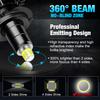 2Pcs 8-Seiten 20000LM 3D H7 LED Canbus 360 ° H1 H3 HB3 HB4 9012 Hir2 Led h11 H8 9006 9005 Auto Scheinwerfer Birne Nebel Lampe Für Auto 12V