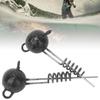 2PCS 10G 20G 30G 50G Screw Fixed Jig Soft Sinkers Fishing Lures Bait Tool Accessory