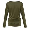 Women's Fashionable Daily Loose Fitting Casual Fashion Pleated V-neck Top Paired With Short Sleeves Of Pants And Skirt