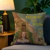 Novel A-A Court Of Thorns And Roses 2 Pillow Case Natural Linen Pillow Case Double-Sided Decor Sofa Pillowcase Home Decor