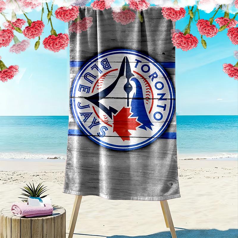 Toronto Blue Jays2 Print Beach Towel, Large Soft Quick Dry Towel for Beach Camping Swimming