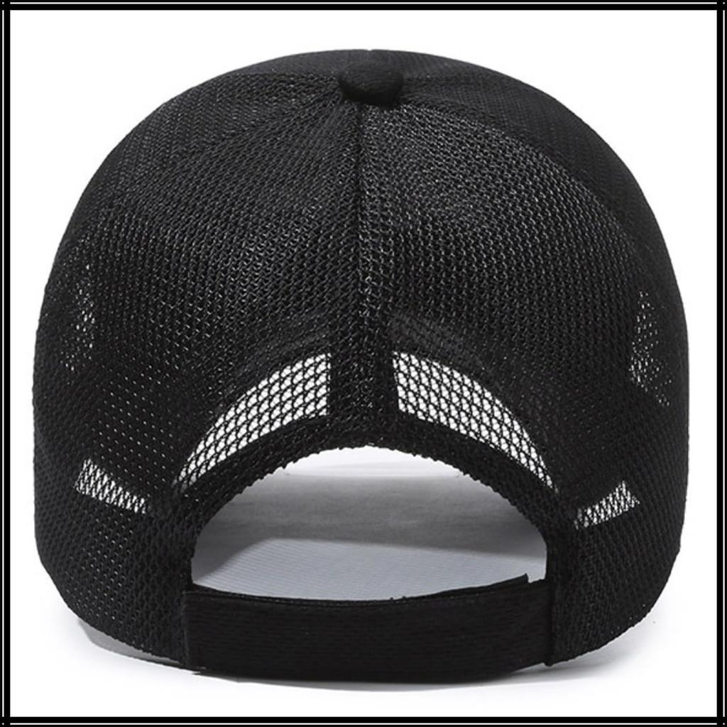 Hut Kappe Mesh Atmungsaktiv Langer Schirm Sport Outdoor Baseball Angeln Leicht CZA497 [White Fang] Herren (Grau)