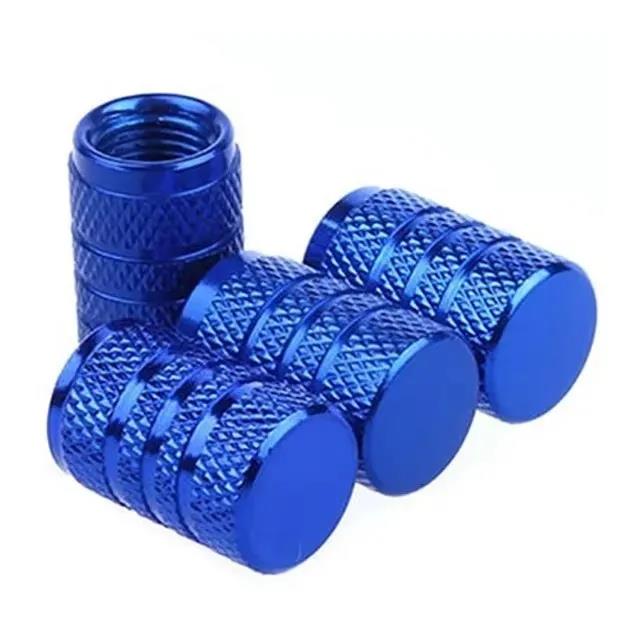 Dustproof Universal Aluminum Valve Stems Caps - 4-Piece Hub Protectors for Car Motorcycle Bicycle Tire Valves Valve Stems 1