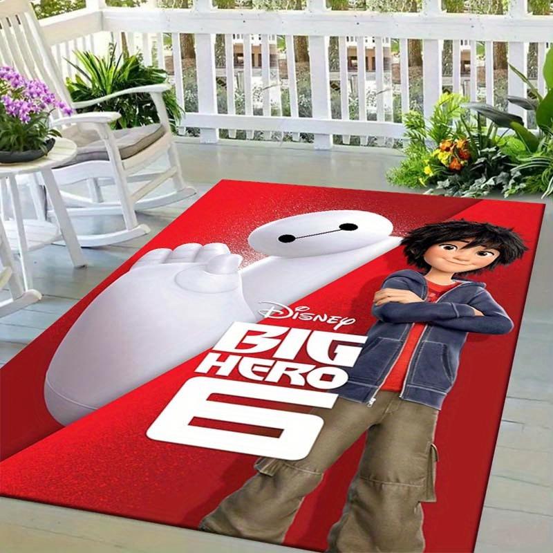 

1pc Disney Big Hero 6 Pattern Area Rug Soft Flannel Floor Mat for Living Room, Bedroom, Kitchen, Sofa Coffee Table Floor Mat, Machine Washable 60cm by 90cm