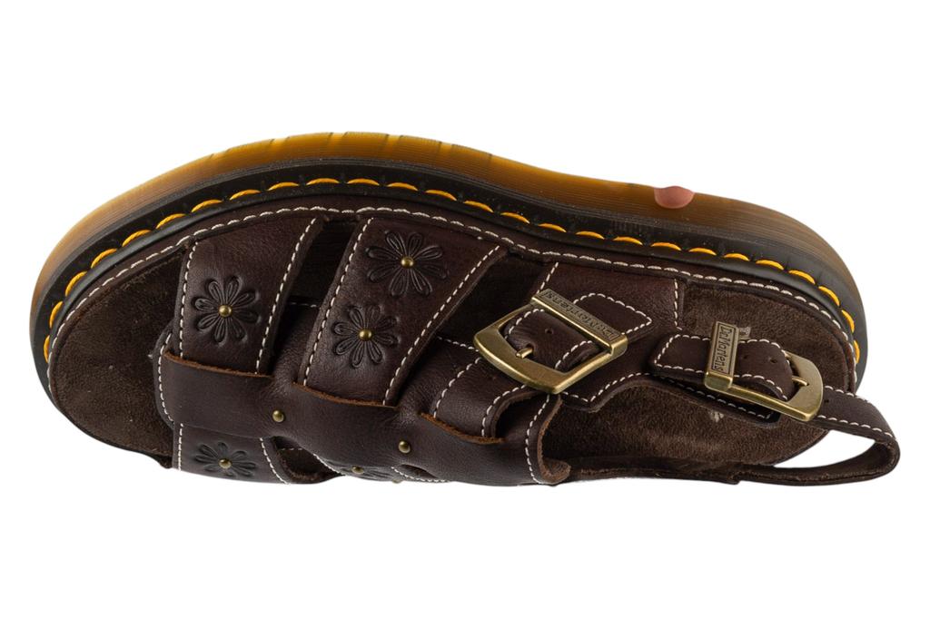 Dr. Martens Wrenlie Open Platform Sandals, Womens Brown Sandals