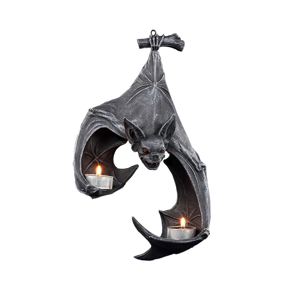 

Реалистичный Очаровательный Простой Высококачественный Подсвечник для чайной свечи Подвесное украшение Поделки с летучими мышами Настенный светильник