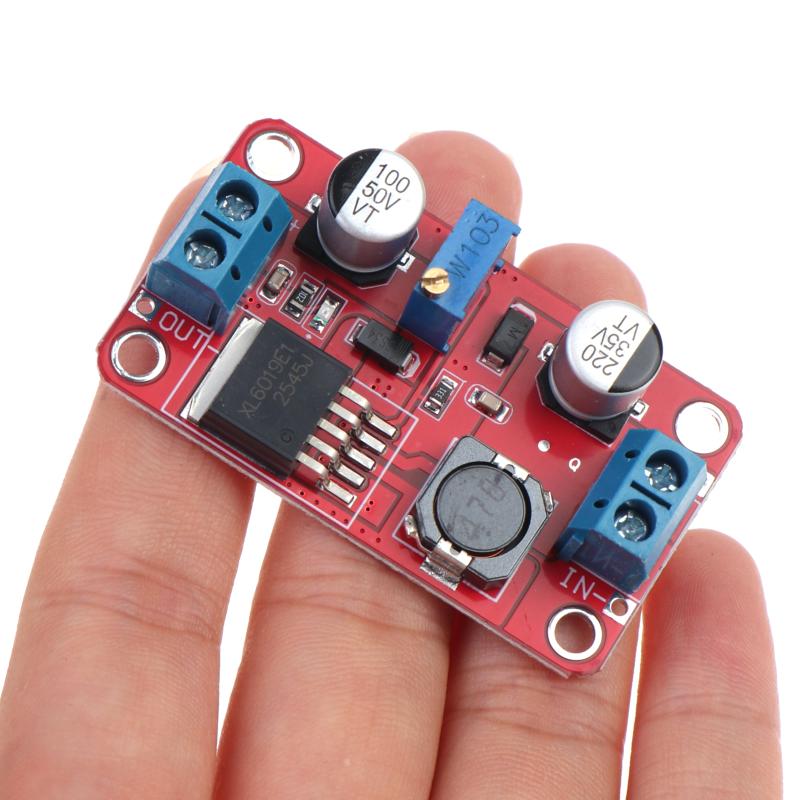 1 Pcs 5A Dc-Dc Step Up Power Module Boost Volt Converter 3.3V-35V To Xl6019 Adjustable Output Regulator