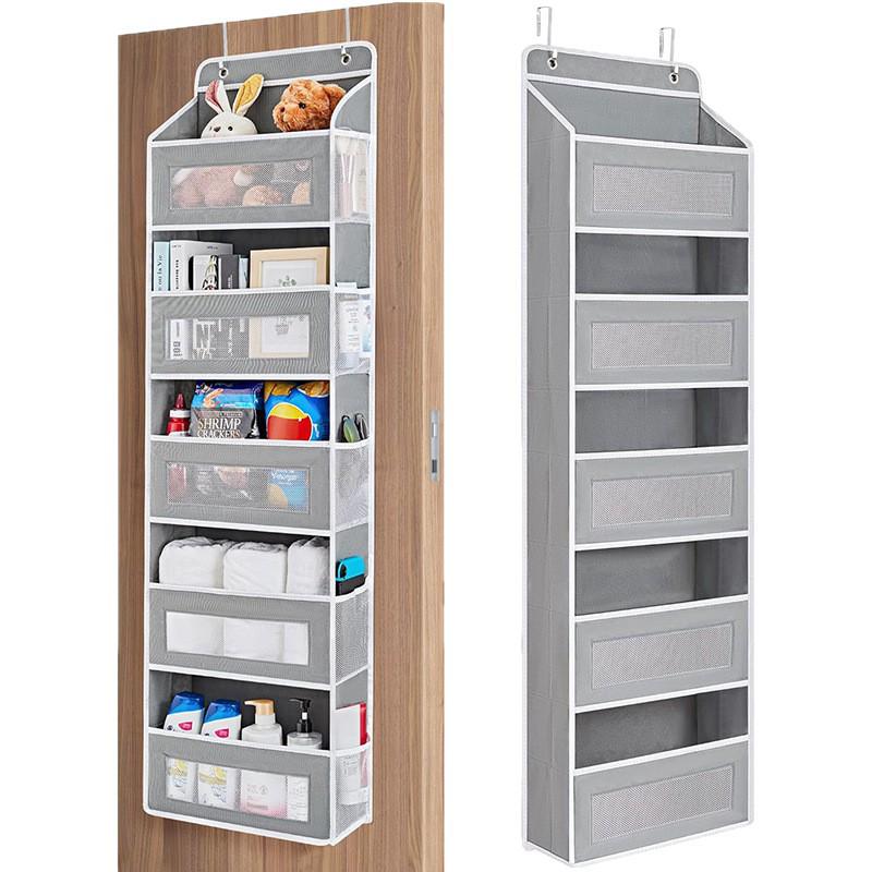 Wall-Mountable Hanging Storage Bag with Mesh Pockets for Dorms and Homes