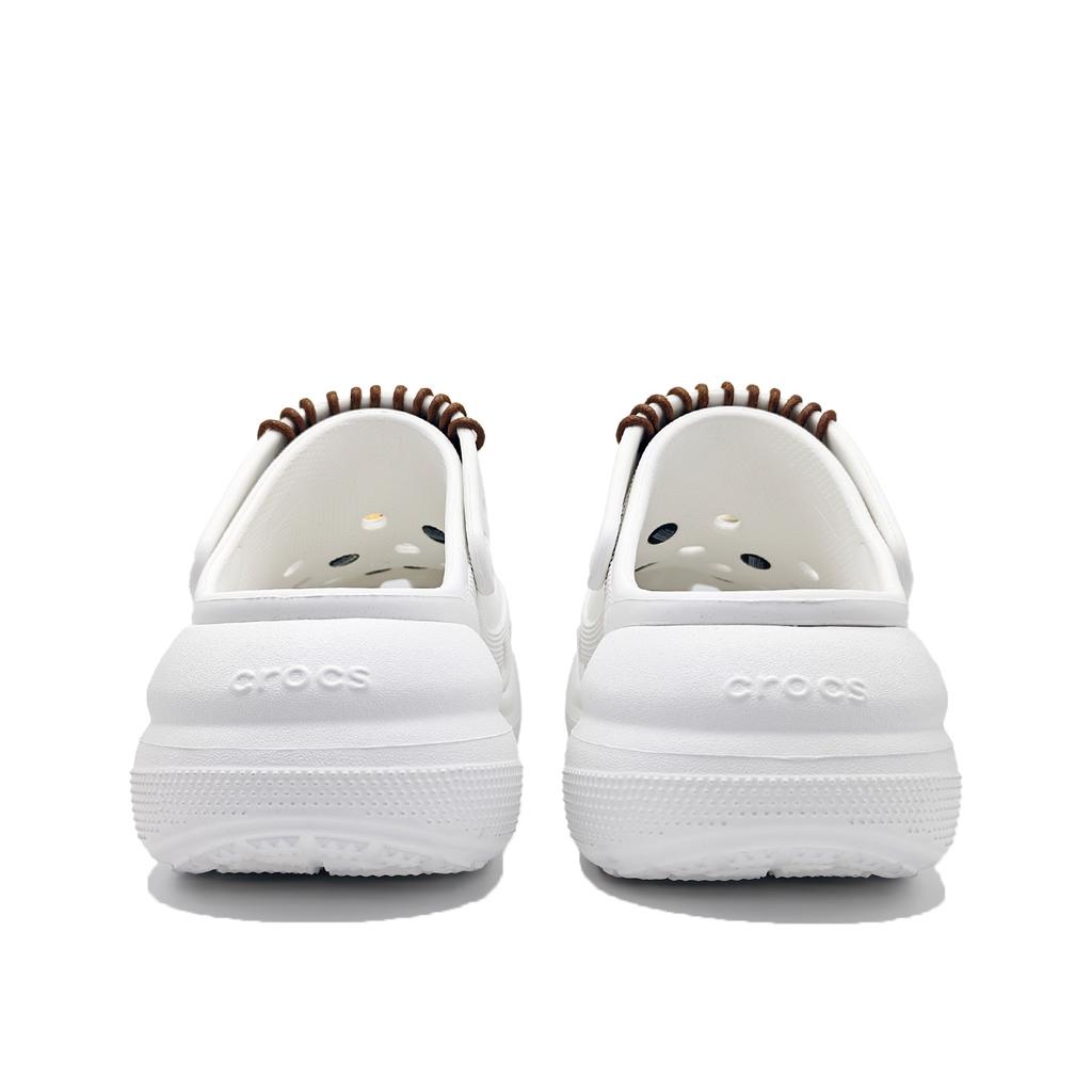 Crocs Crush Clog EVA Fun Mix & Match Cute Sweet Fun Food Theme Versatile Fashion Hole Shoes Unisex White