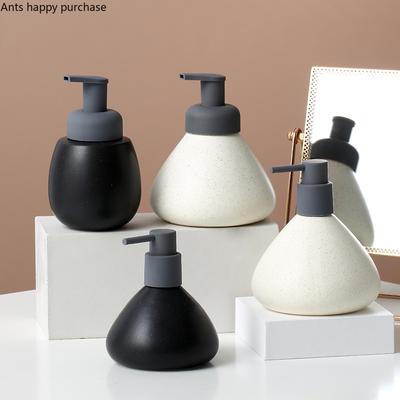 Nordic Ceramics Lotion Bottle 280ml 500ml Conical Press The Bottle Bathroom Supplies Hand Sanitizer Bottle Shower Gel Container