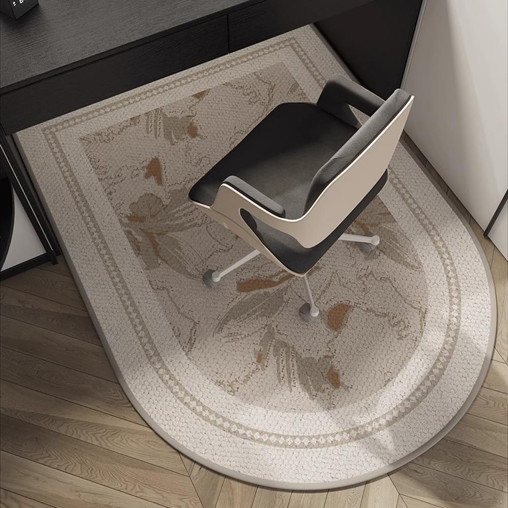 Arch Shaped Study Swivel Chair Cushion Office Bedroom Dresser Carpet Children's Study Desk Chair Cushion Home Decor