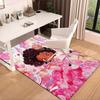 Black Princess Magic Celebration Carpet, Chair Rug,Rug for Office Bedroom living rooms, Doormat decor Fan Gift Christmas Gift