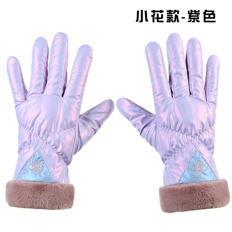 Womens Winter Ski Gloves Touchscreen Warm Fleece Lined Waterproof Windproof Cute Outdoor Cycling