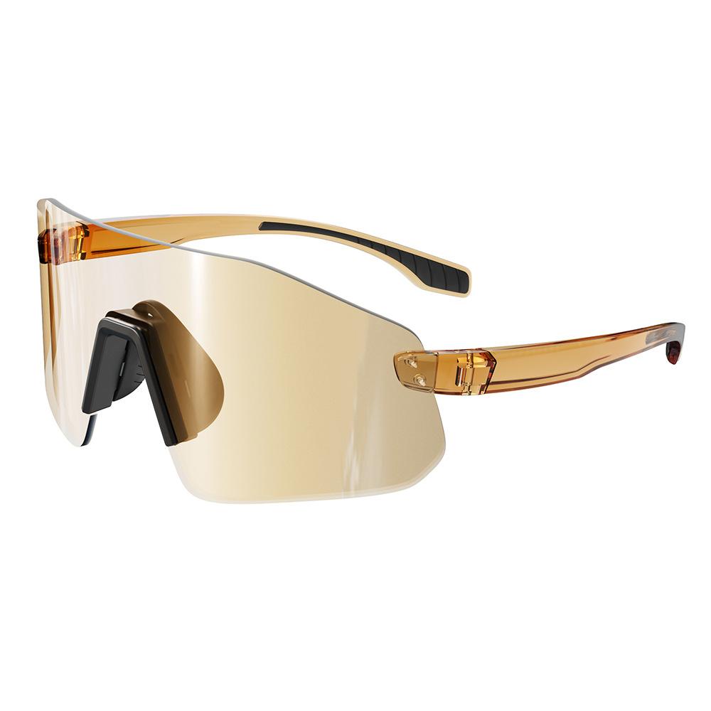 Spot Wholesale TR90 Photochromic Riding Sunglasses Anti Impact Professional Sports Marathon Running Glasses