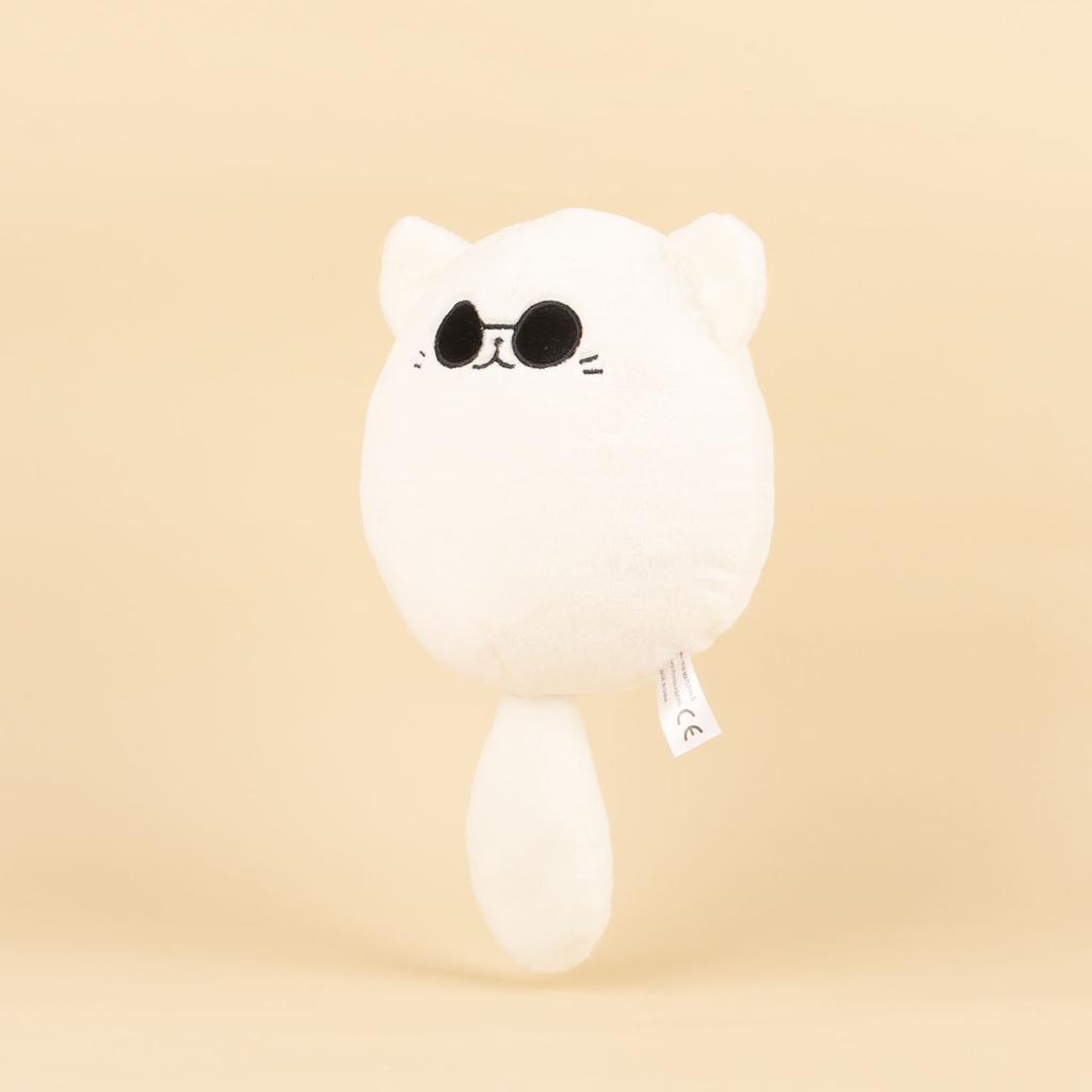 Kawaii Gojo Satoru Cat Plush Toy Jujutsu Kaisen Anime Merchandise Sunglasses White Cat Plushies For Fans Kids Birthday Xmas Gift