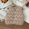 Kids Warm Vest Winter Girls Boys Thicken Waistcoat Outerwear Children Teens Cotton Solid Color Jackets Vest