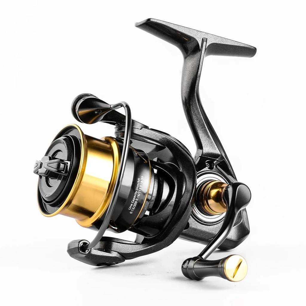 Mavllos Lightweight Spinning Ball Gear 4KG Smooth Fishing Reel for Trout Saltwater Freshwater Compatible CMAN-MK Reel, 800-2000 Size, 6+1 Bearings,