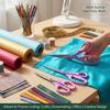 Industrial Modern Stainless Steel Sewing Shears Plastic Handle Colorful Multifunctional Fabric/Paper Cutting Tool