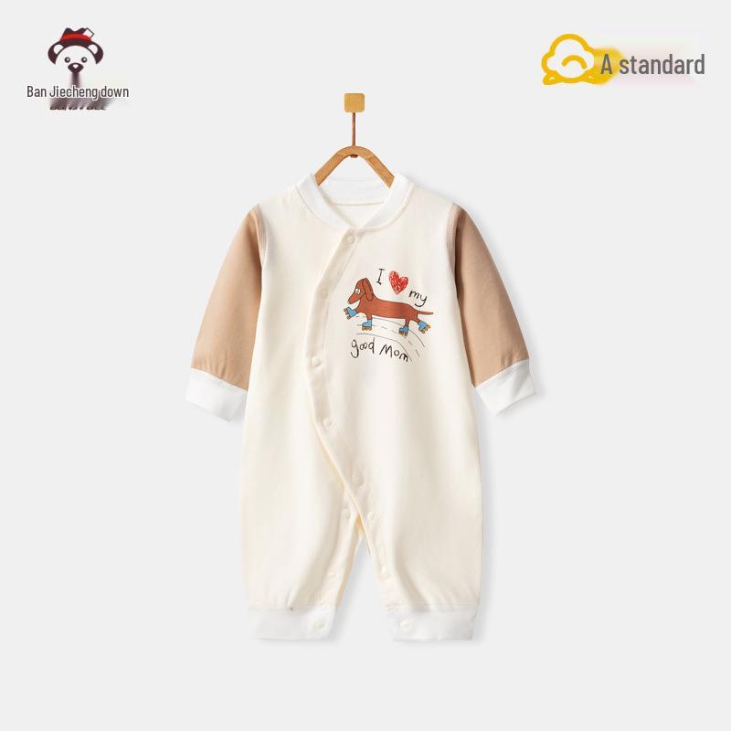 Autumn Newborn Pure Cotton Rompers: Air Conditioning Monk Clothes for Spring, Summer, and Fall