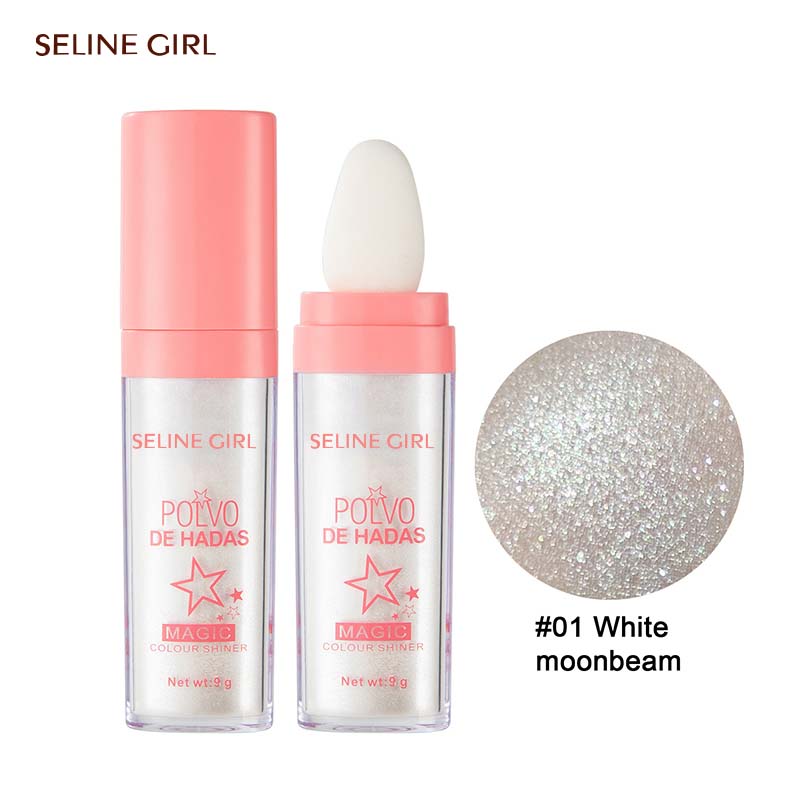 3 Colors Face Body Shimmer Highlighter Powder Shimmer Contour Blush Brighten Skin Tone Lightweight Neck Leg Makeup
