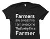 Awesome Farmer Shirt for Farmers. Funny Farmer Shirts for Farmer. Farming Gifts. Farming Shirts. Farmer Gift Ideas Farmer Dad Shirts #OS3284
