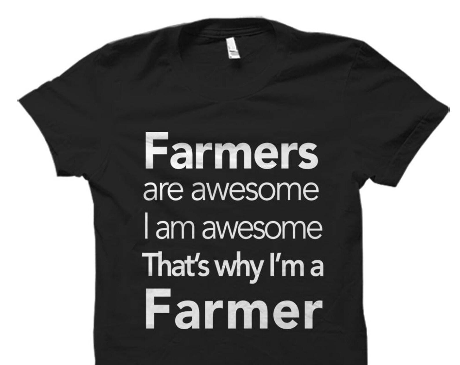 Awesome Farmer Shirt for Farmers. Funny Farmer Shirts for Farmer. Farming Gifts. Farming Shirts. Farmer Gift Ideas Farmer Dad Shirts #OS3284 4XL