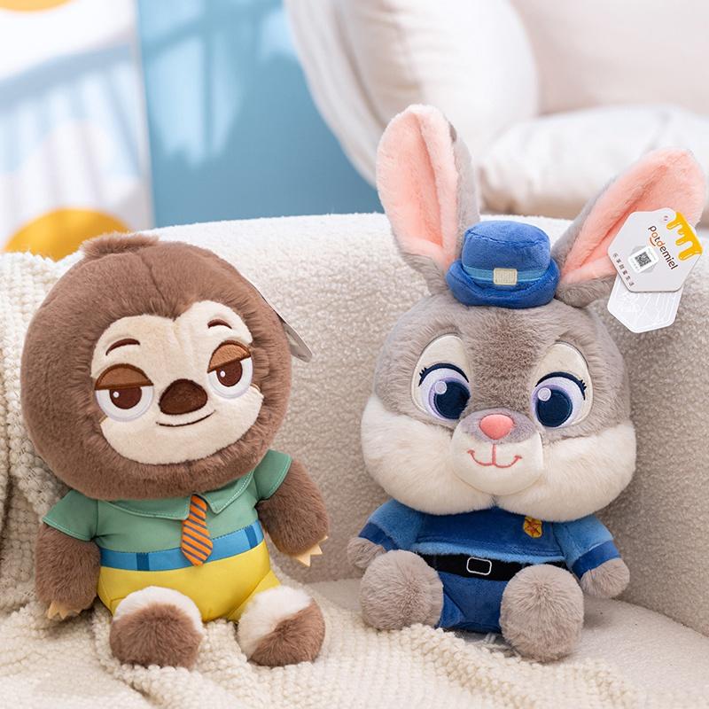 Judy And Nick Soft Plush Dolls Fox Rabbit Plush Toys Gift for Girls Sloth Lightning McQueen Room Decor Plushie