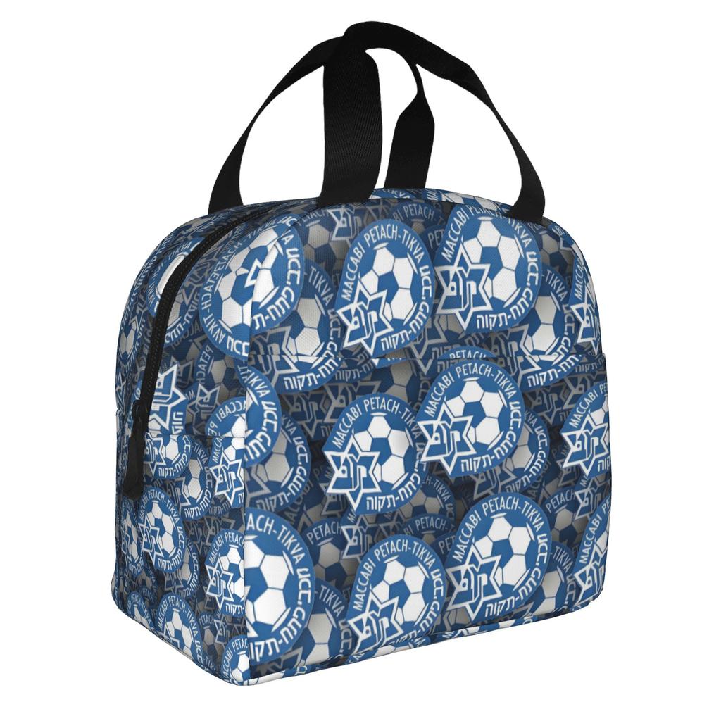Footbally Beitar Jerusalem FC Soccer  Insulated Lunch Bag for Work School  Waterproof Cooler Thermal Lunch Box Women Men
