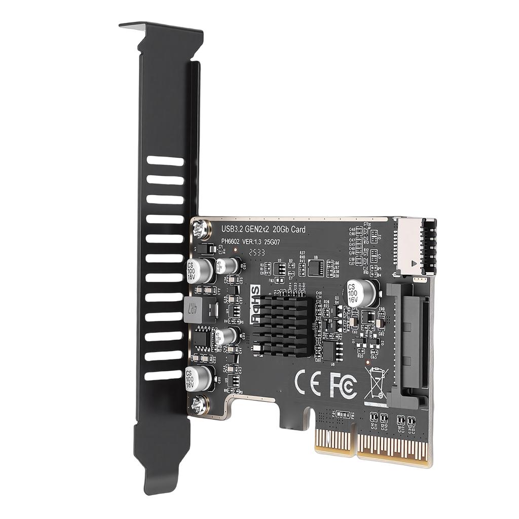 PCI Express Erweiterungskarte TYP E Front Typ C 20 Gbit/s PCIe zu USB 3 Serial ATA 15 PIN Erweiterungskarte Kompatibel mit PCIE X4 X8 X16
