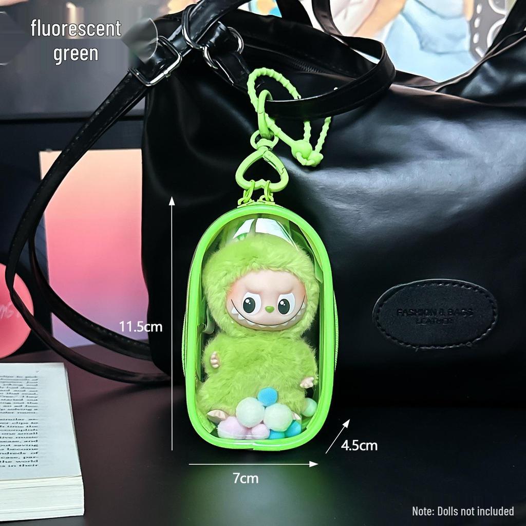 Labubu 4.0 Transparent Protective Case & Dust Cover for Blind Box Ita Bag