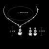 Bridal Flower Zircon Necklace Earrings Set, Wedding Dress Studio Popular Jewelry Women, Jewelry