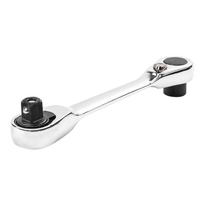 Llave de trinquete de liberación rápida 1/4 Llave de doble uso Herramientas de reparación manual ajustables