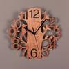 Wooden Wall Clock with Double-Layer Design and 3D Little Bird Motif