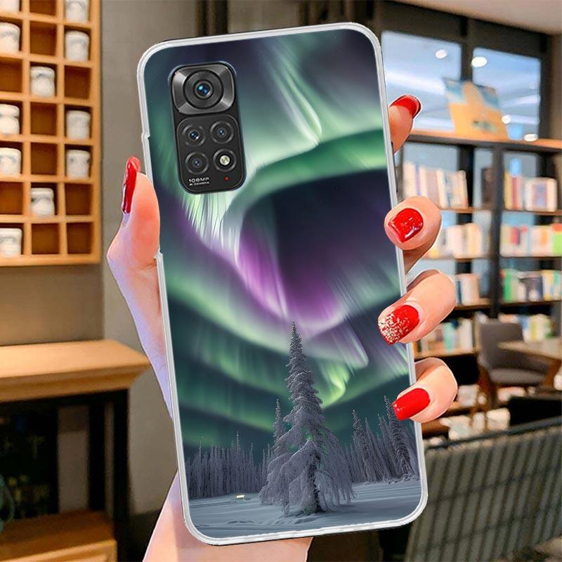 Landscape Winter Light Snow Cover Phone Case For Xiaomi Redmi Note 15 14 13 12 11 10 Pro Plus 14S 12S 11S 11T 11E 10S Soft Funda