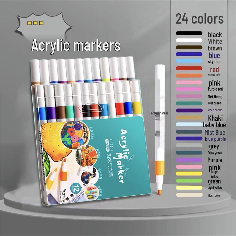 

Набор акриловых маркеров с мягким наконечником, 80 цветов - Не оставляющие пятен, не растекающиеся, накладываемые друг на друга акварельные ручки для детей